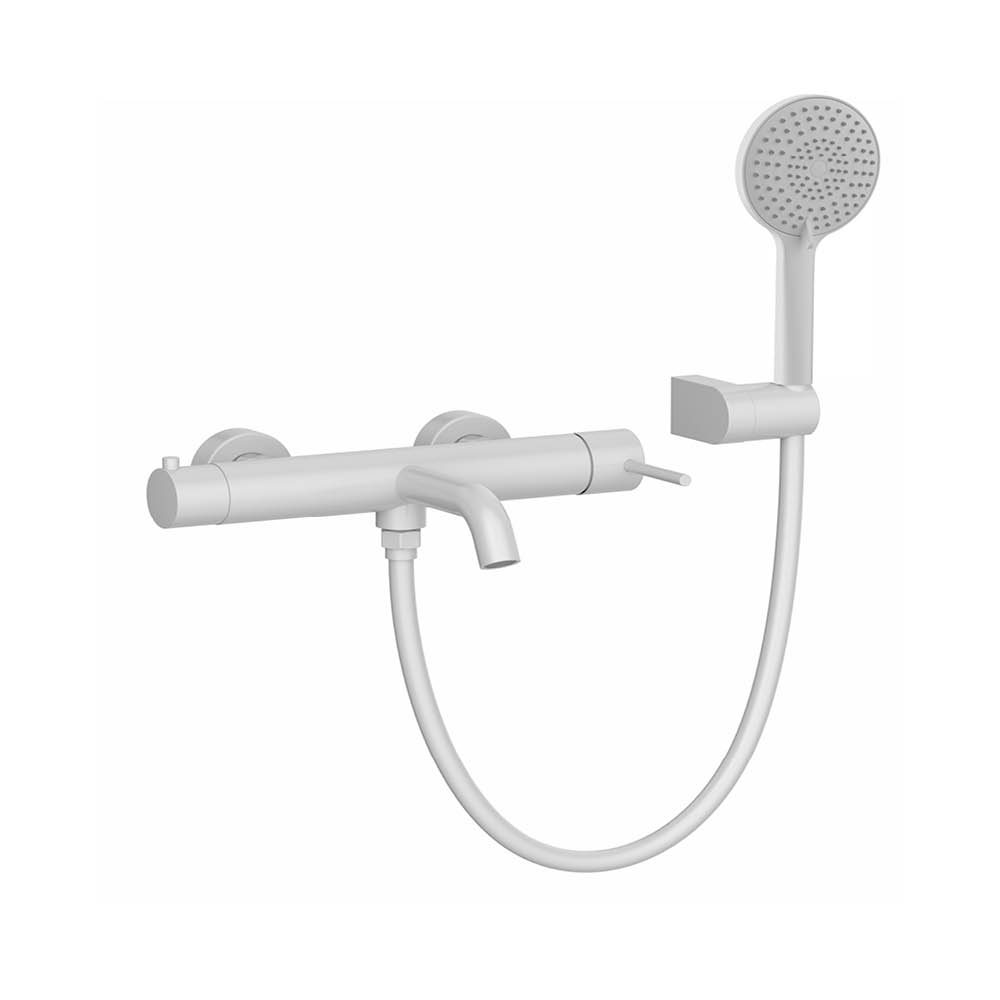 Mitigeur de bain blanc mat lisse — RUBICER