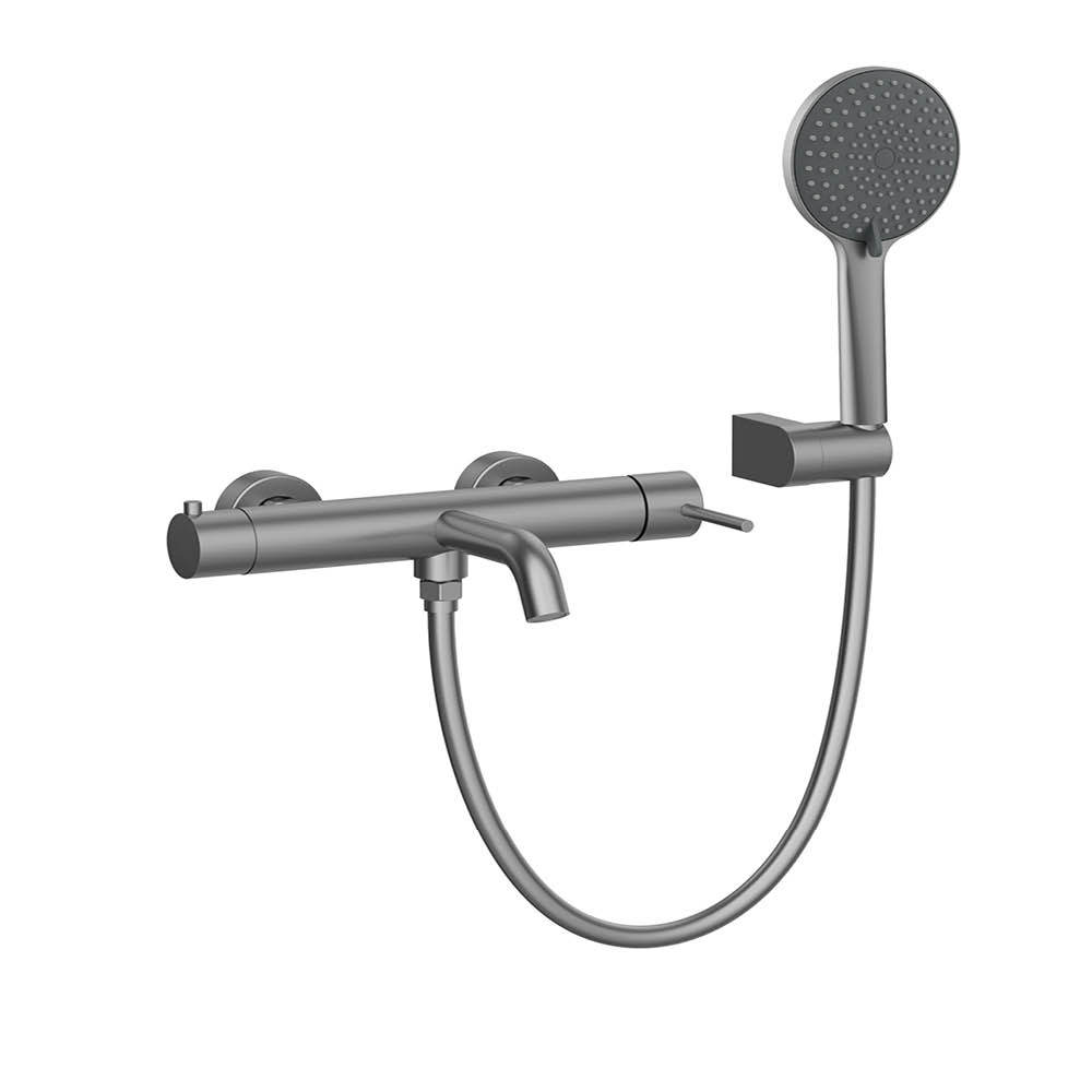 Mitigeur monocommande de bain lisse en bronze — RUBICER