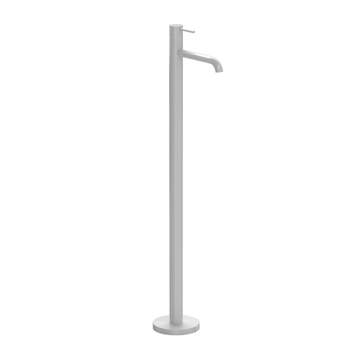 Robinet mitigeur monocommande pour lavabo sur pied, blanc mat. — RUBICER