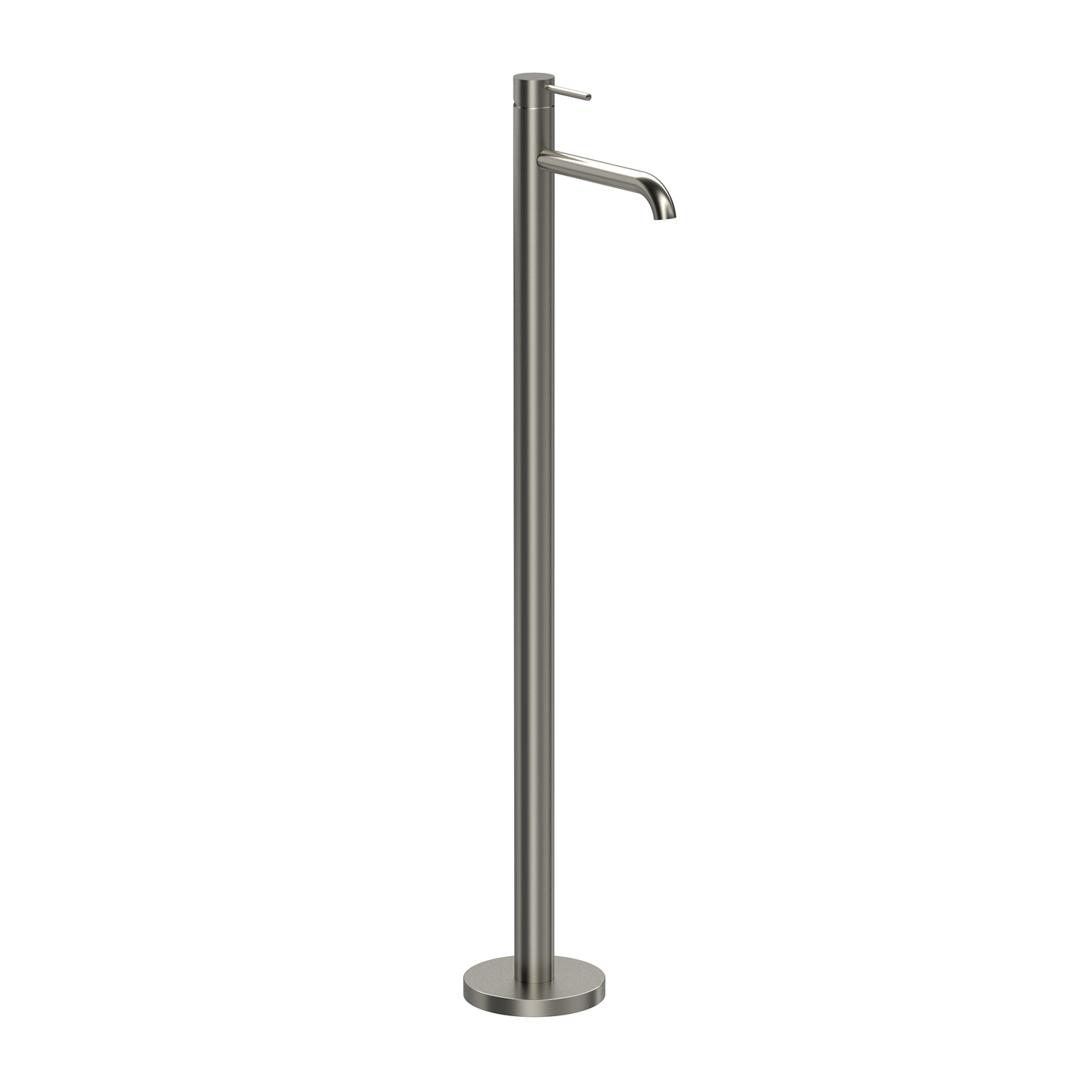 Robinet mitigeur de lavabo sur pied nickelé — RUBICER