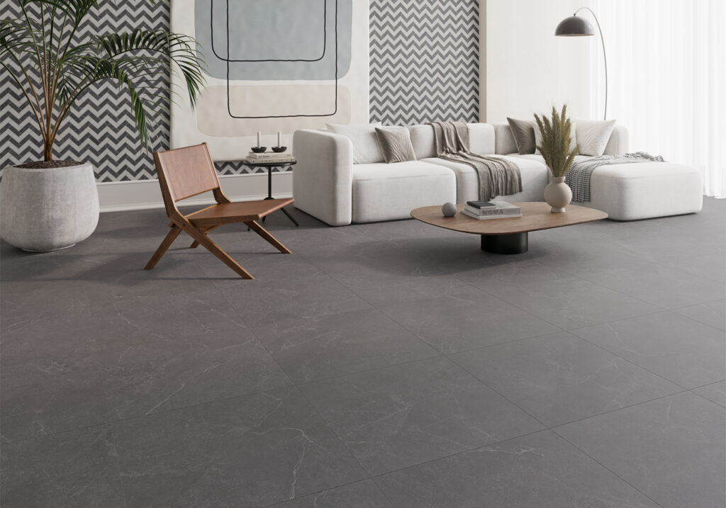 Ambiance de la collection Sismic — grès cérame Villa Ceramica