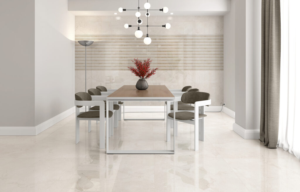 Ambiance de la collection Sun — grès cérame Villa Ceramica