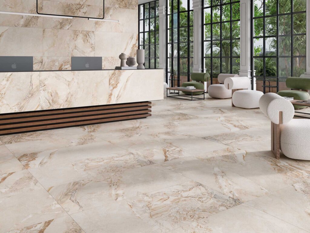 Ambiance de la collection Spectrum — grès cérame Villa Ceramica