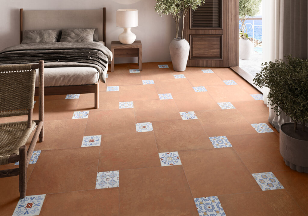 Ambiance de la collection Kris — grès cérame Villa Ceramica
