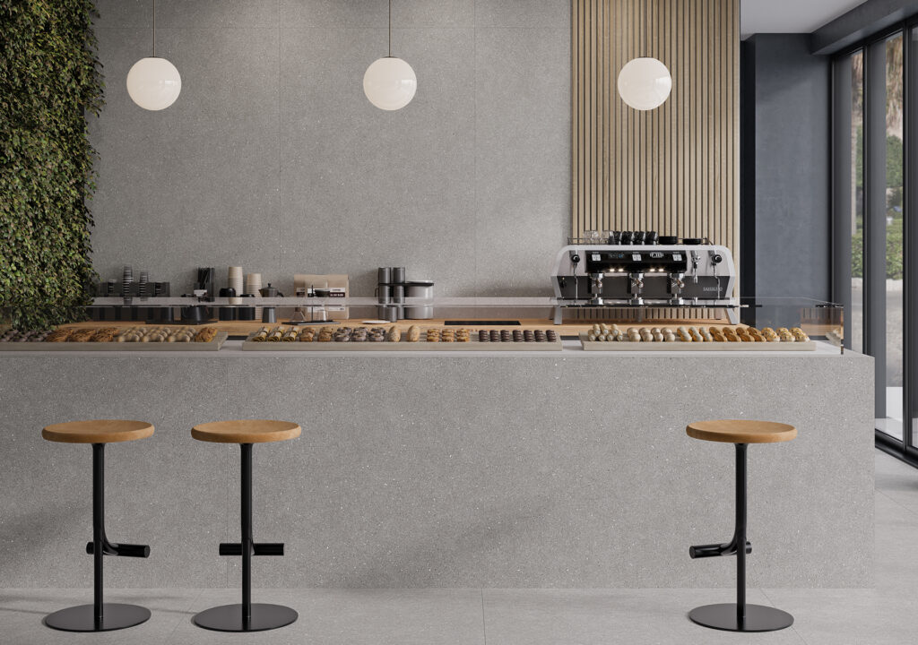 Ambiance de la collection Void — plaques V-LAM Villa Ceramica