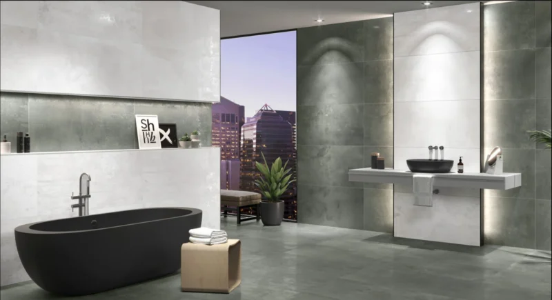 Ambiance Iron — Salle de bains — Turquoise