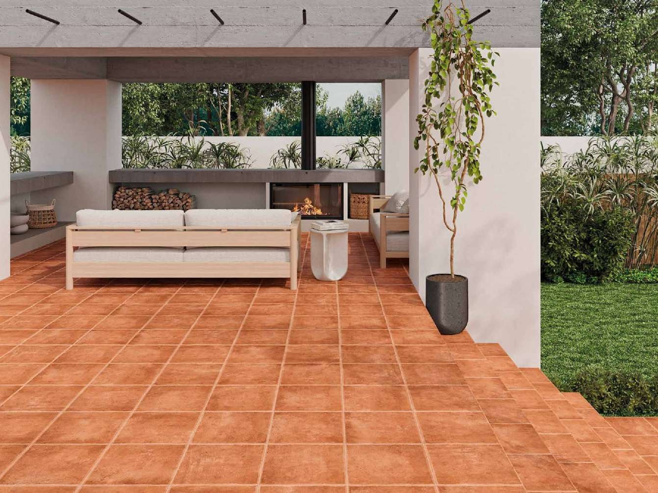 Ambiance de la collection Castelo — carrelage en grès