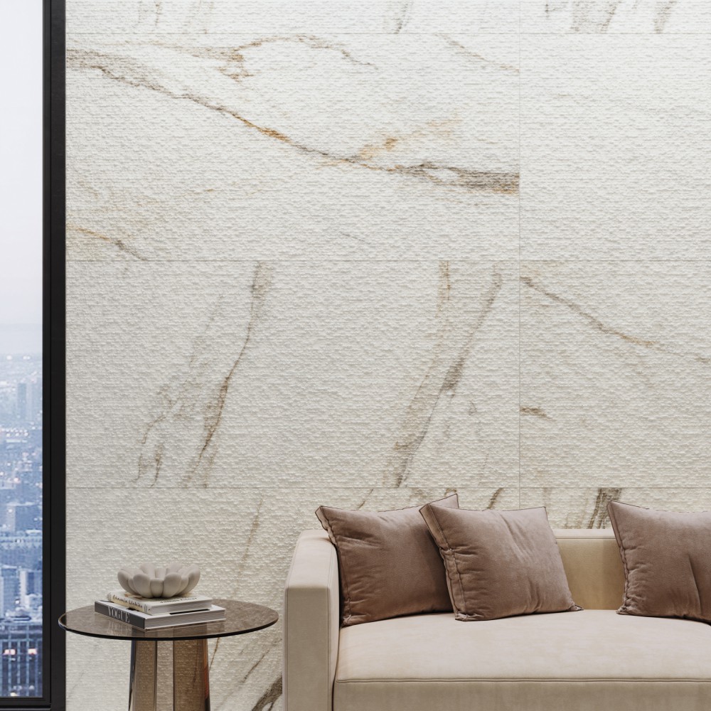 Ambiance fabricant — Bronzatta — grès cérame effet marbre Cristacer