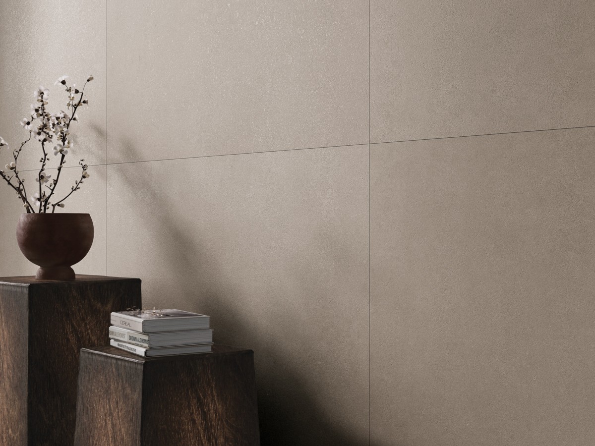 Ambiance fabricant — Harden — grès cérame effet pierre Cristacer