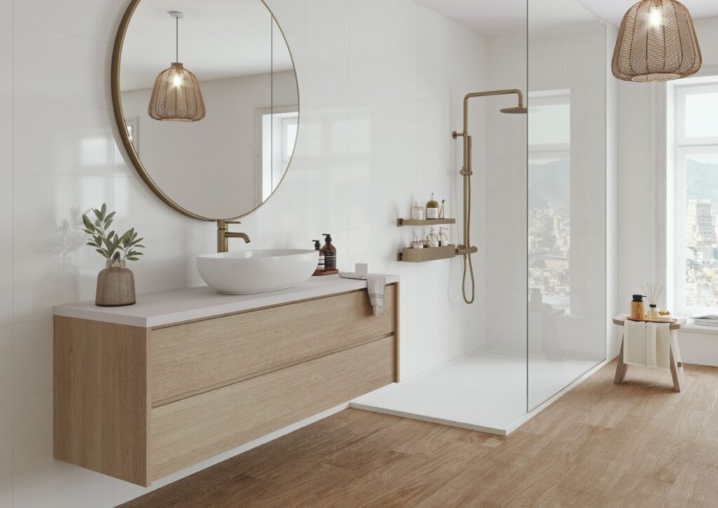 Ambiance de la collection Blancos Rb — revêtement mural Cristacer