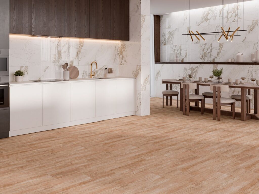 Ambiance fabricant — Calacatta Gold — grès cérame effet marbre Cristacer
