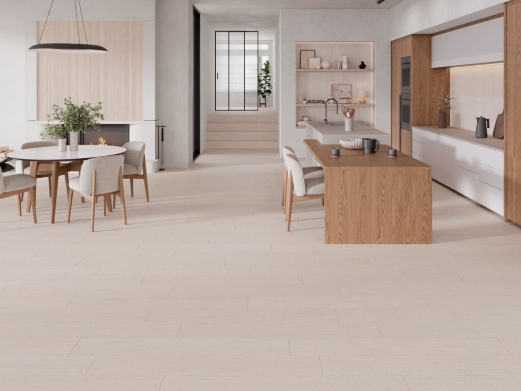 Ambiance de la collection Woodlay Cristacer – grès cérame effet bois