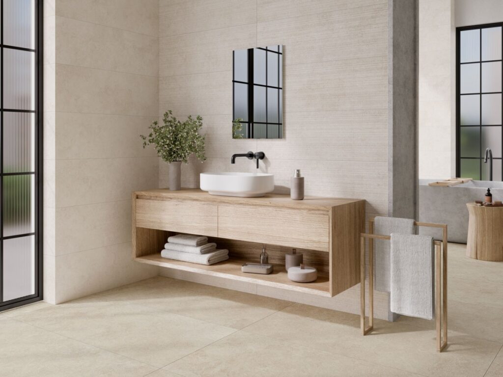 Ambiance de la collection Arbia Line — décor mural Cristacer