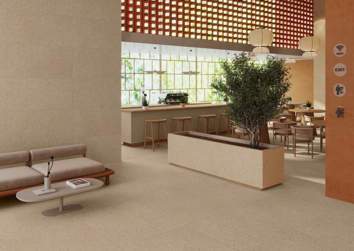 Ambiance fabricant — Arkemia — grès cérame effet minéral Cristacer