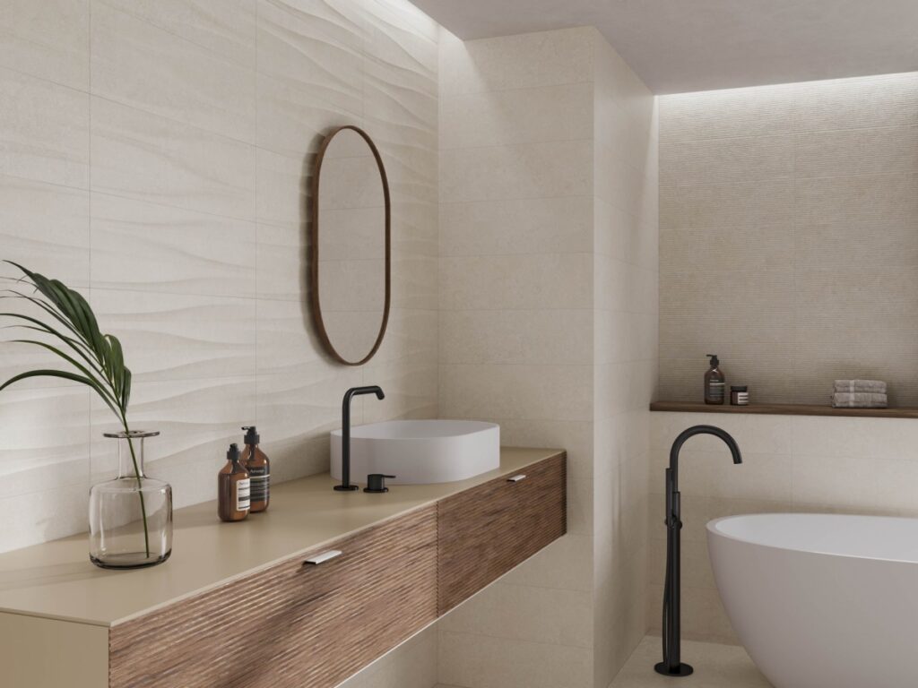 Ambiance de la collection Flavia Rb — revêtement mural Cristacer