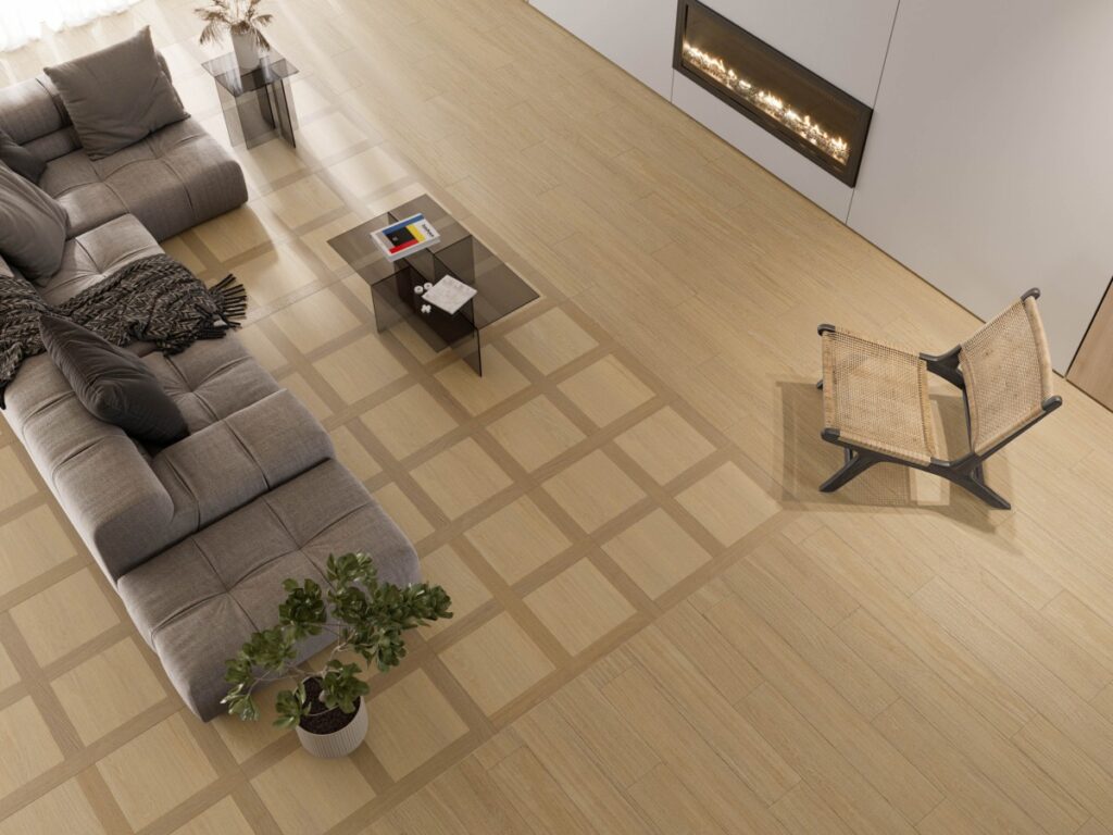 Ambiance de la collection Woodlay – décors 90×90 Cristacer