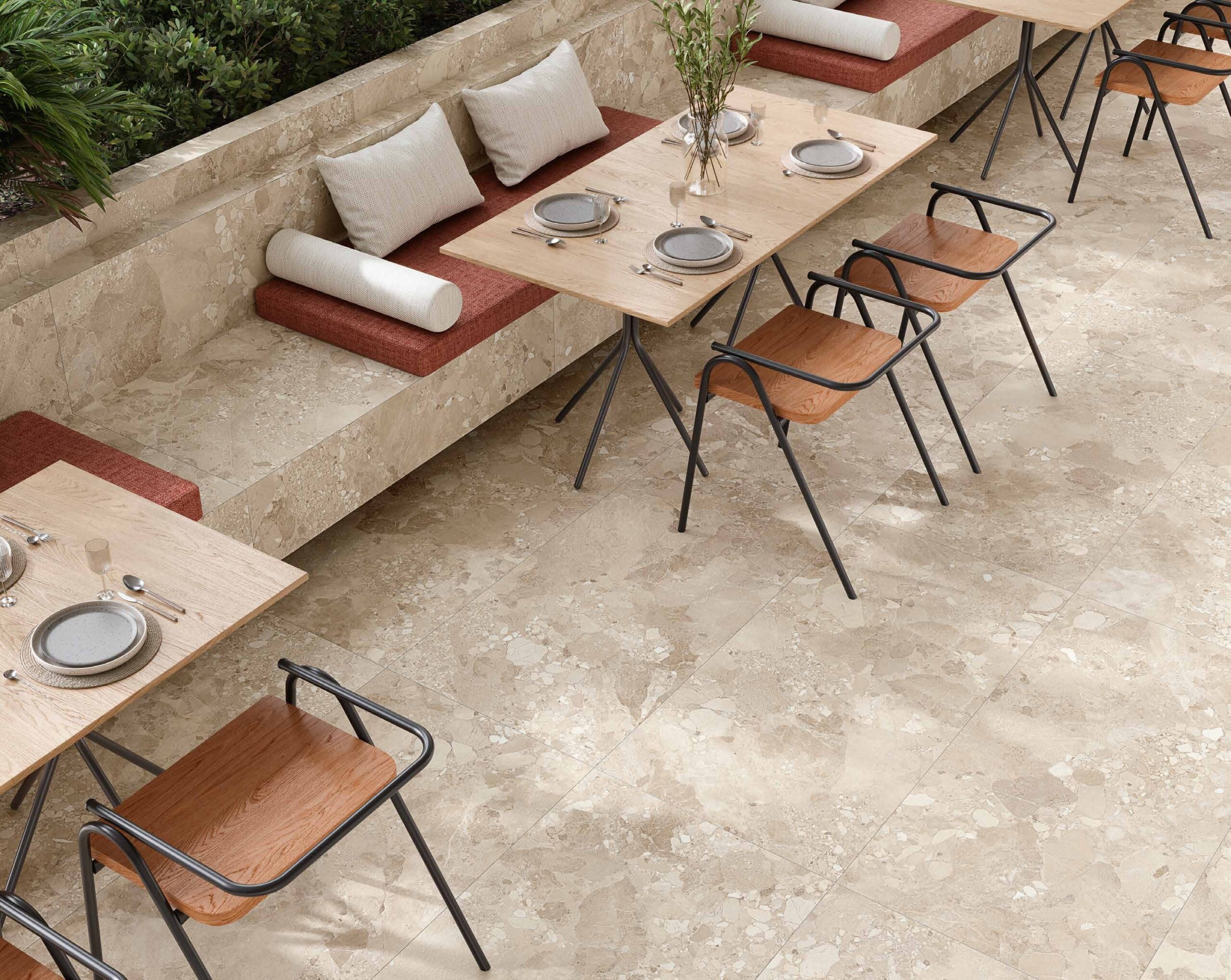 Ambiance de la collection Gravina — dalles 20 mm
