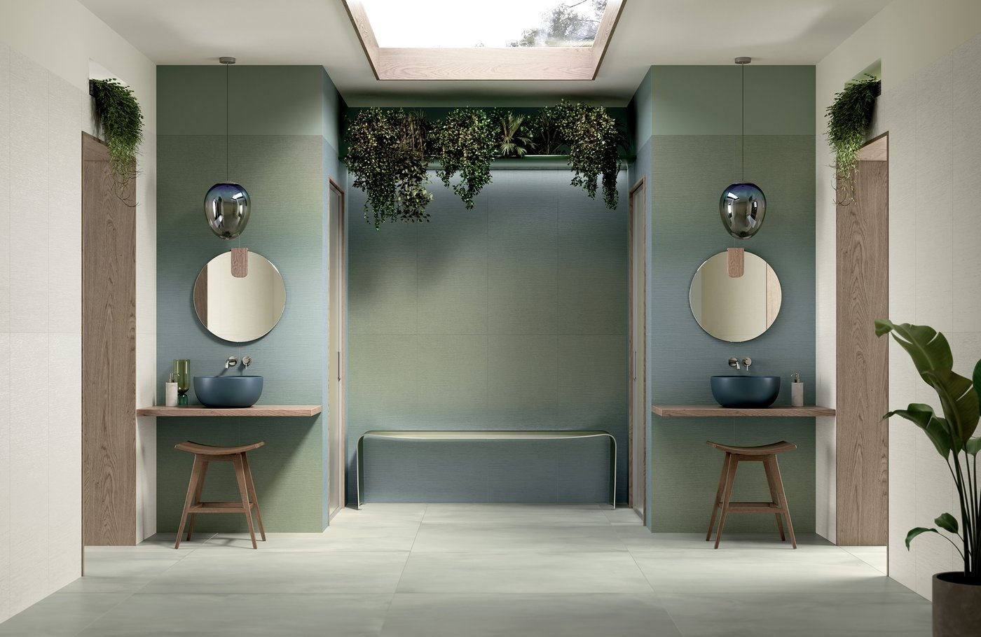 Ambiance de la collection Iridea — carrelage mural