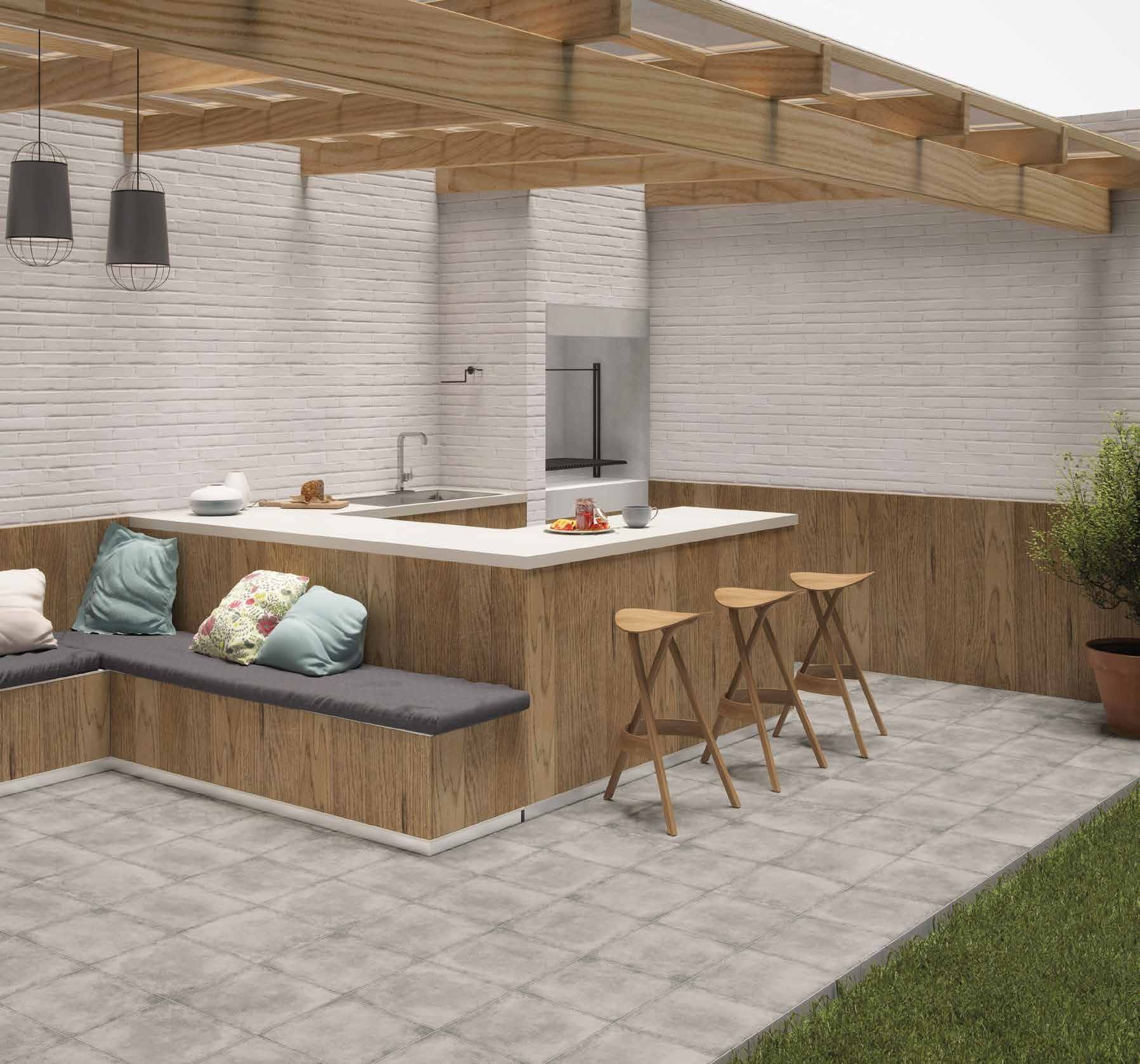 Ambiance de la collection Langreo — carrelage en grès