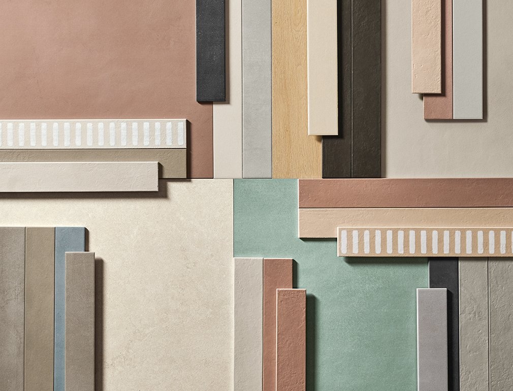 Ambiance de la collection Longarine Calcecreta — carrelage