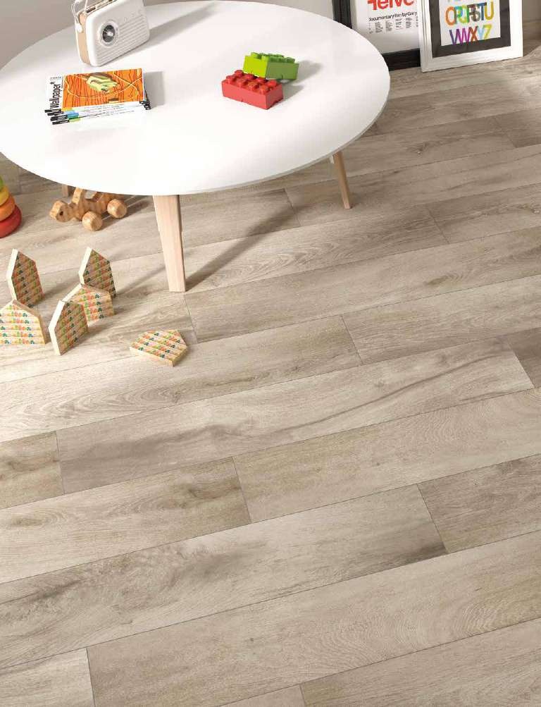 Ambiance de la collection Myrcella — carrelage en grès