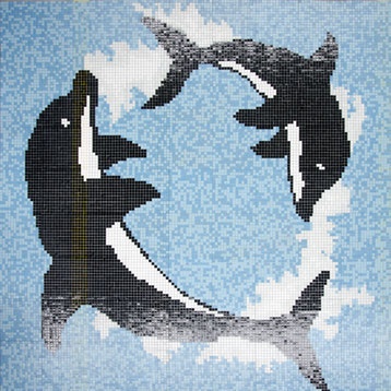 Pool Decor Golfinhos — dauphins — matière fabricant — catalogue fabricant Rubicer Pastilha 2026