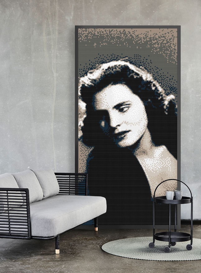 Amália Rodrigues — portrait en mosaïque de verre Rubicer