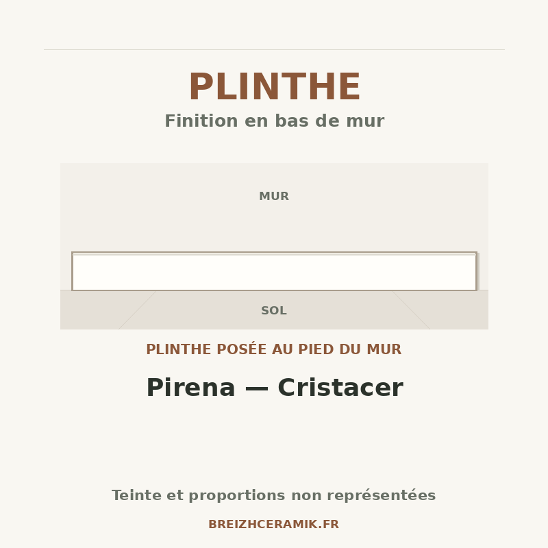 Plinthe — Plinthe Pirena — Cristacer — schéma générique