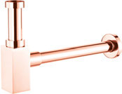 Siphon bouteille carré — or rose brillant — RUBICER