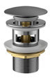 Bonde de lavabo Click-Clack — Gun Metal — RUBICER
