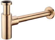 Siphon bouteille cylindrique — doré brossé — RUBICER