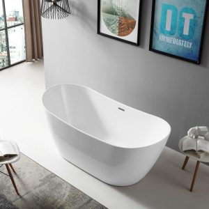 Baignoire sublime en acrylique blanc brillant — RUBICER