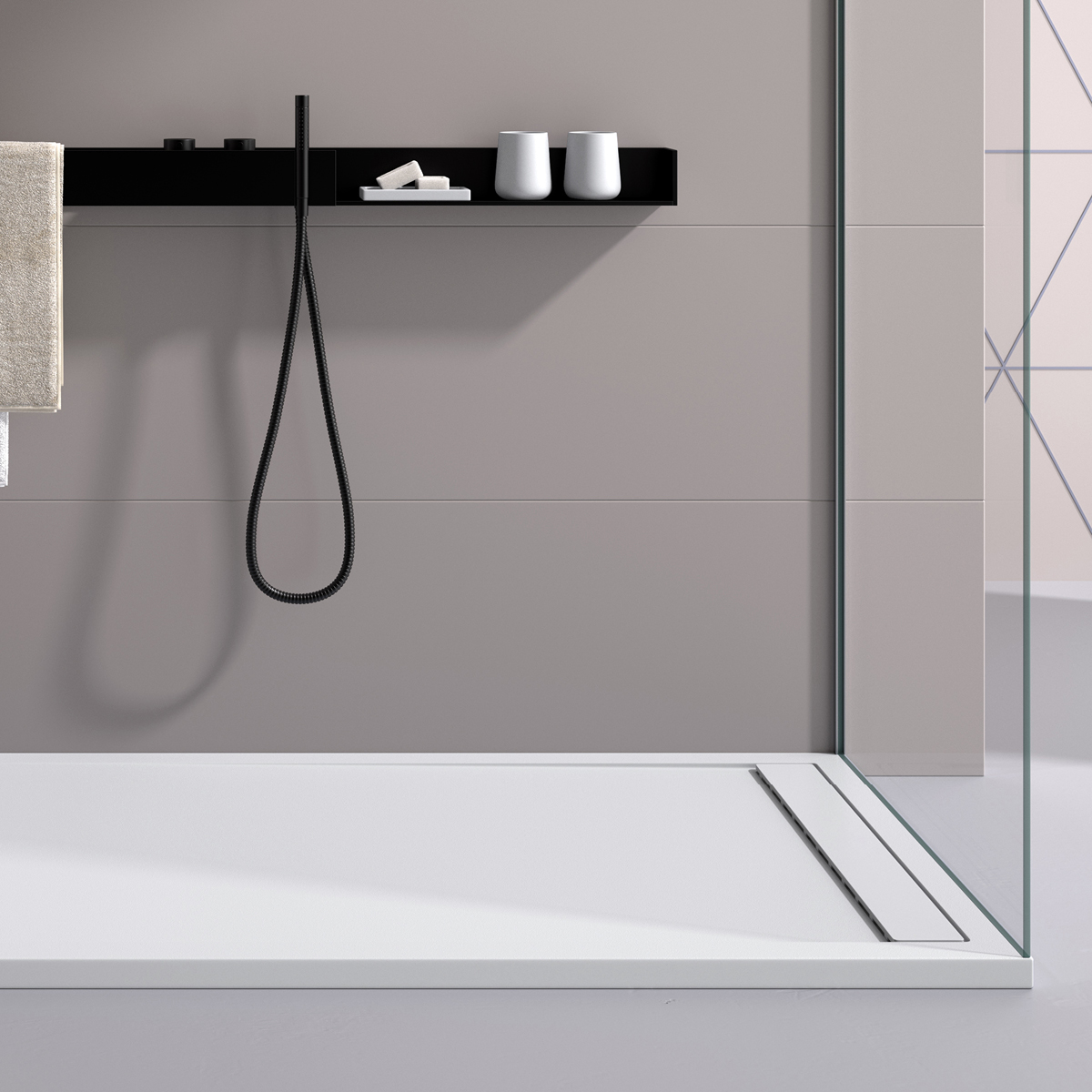 Receveur de douche Level Up blanc — Rubicer – Image 2