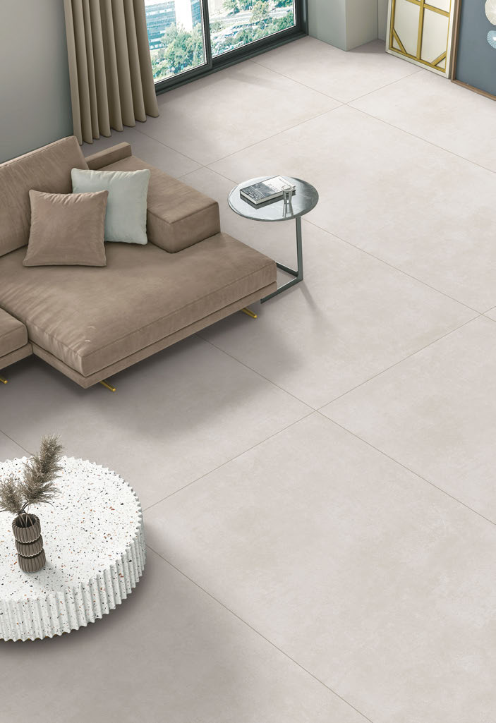 Ambiance fabricant — Cement Silver — grande plaque Rubicer