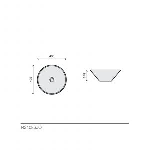Lavabo rond doré - RS108SJO — RUBICER – Image 2