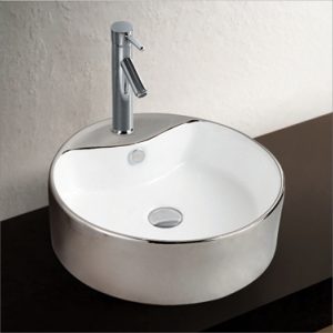 Lavabo rond en argent - RS212S — RUBICER