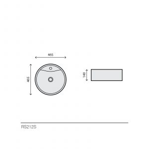 Lavabo rond en argent - RS212S — RUBICER – Image 2