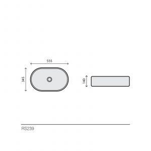 Lavabo ovale blanc - RS239 — RUBICER – Image 2