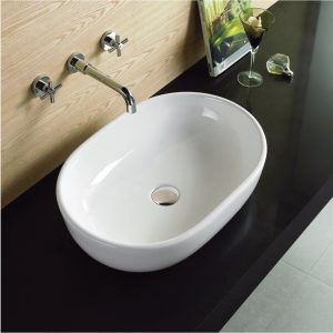 Lavabo ovale blanc - RS241A — RUBICER
