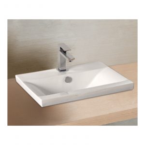 Lavabo rectangulaire blanc - RS3050XB — RUBICER