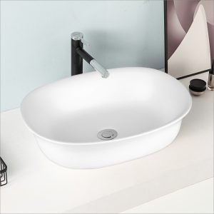 Lavabo ovale en céramique - RS460 — RUBICER