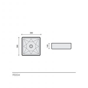 Lavabo rond en céramique - RS534 — RUBICER – Image 2