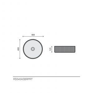 Lavabo rond en céramique - RS545ASBRPRT — RUBICER – Image 2