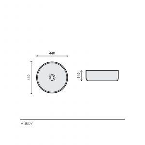 Lavabo rond en céramique - RS607 — RUBICER – Image 2
