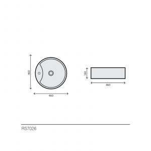 Lavabo rond blanc - RS7026 — RUBICER – Image 2