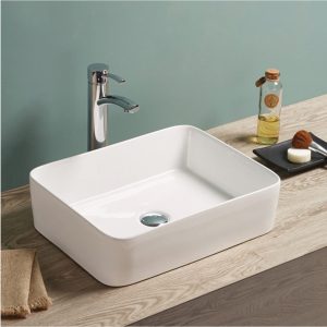 Lavabo rectangulaire blanc - RS7050H — RUBICER