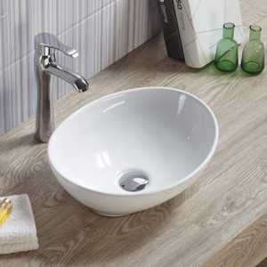 Lavabo ovale blanc - RS7138 — RUBICER