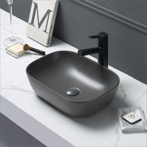 Lavabo rectangulaire en céramique - RS78105MAN — RUBICER