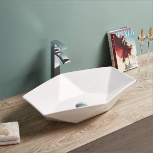 Lavabo Hexa Blanc - RS78125MW — RUBICER