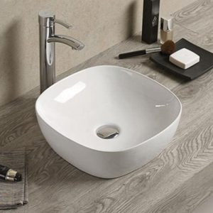 Lavabo carré en céramique - RS78168 — RUBICER